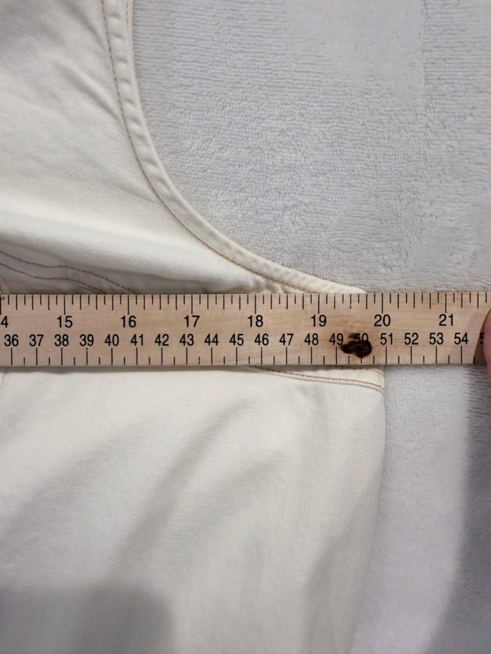Time and Tru Off White Sleeveless Shift Dress Large Minimalist Casual - Picture 7 of 8